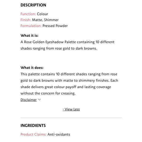 Zoeva ROSE GOLDEN EYESHADOW PALETTE ~ NEW In Sleeve - Picture 2 of 5